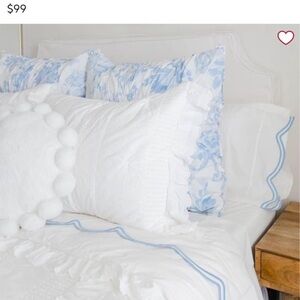 LoveShackFancy Embroidered Scallop Sheet Set